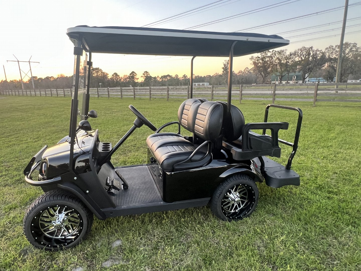 Used 2025 EZGO TXT Gas Golf Cart - Black
