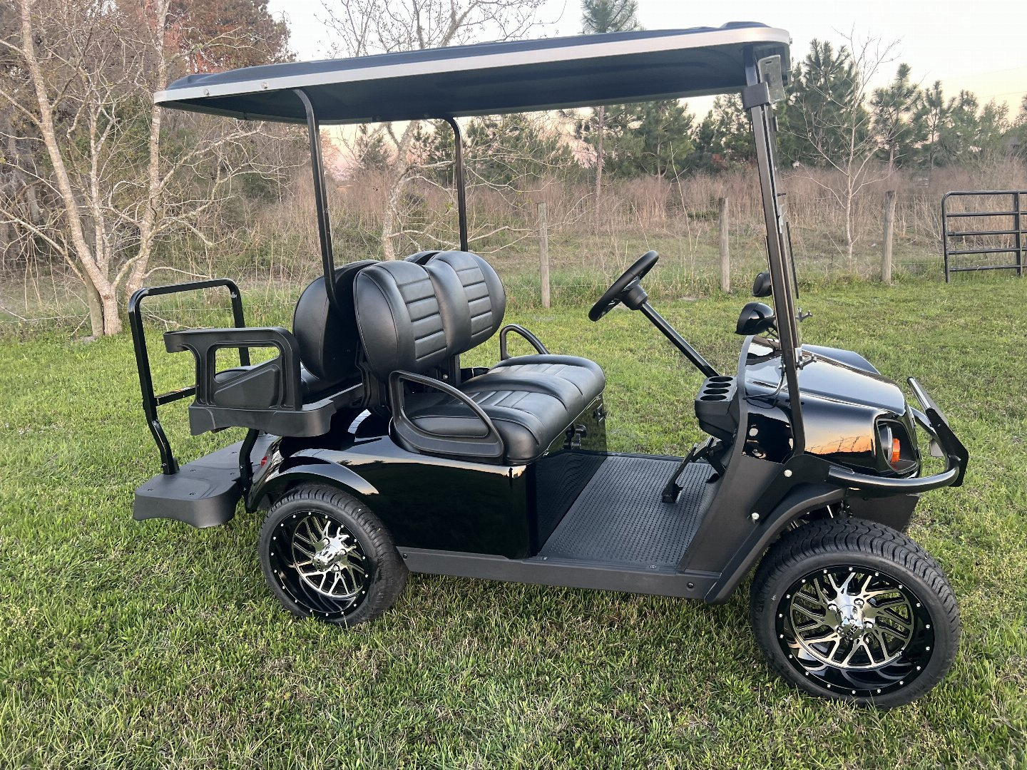 Used 2025 EZGO TXT Gas Golf Cart - Black
