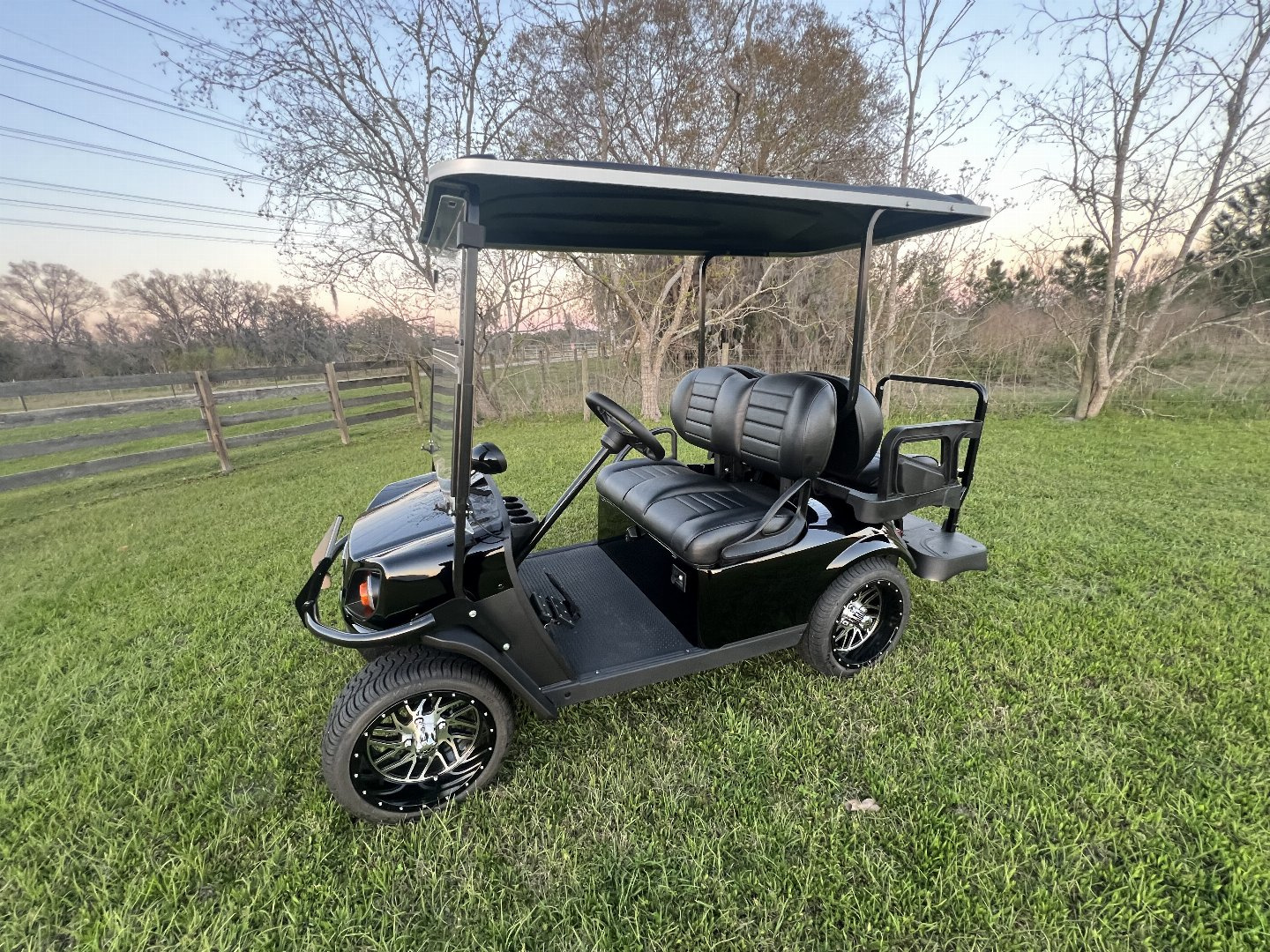 Used 2025 EZGO TXT Gas Golf Cart - Black