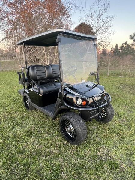 Used 2025 EZGO TXT Gas Golf Cart - Black