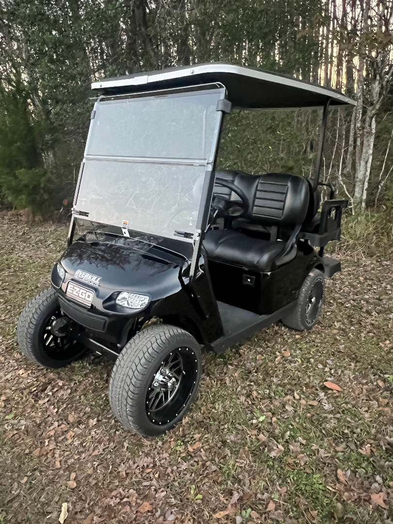 Used 2025 EZGO TXT Gas Golf Cart - Black