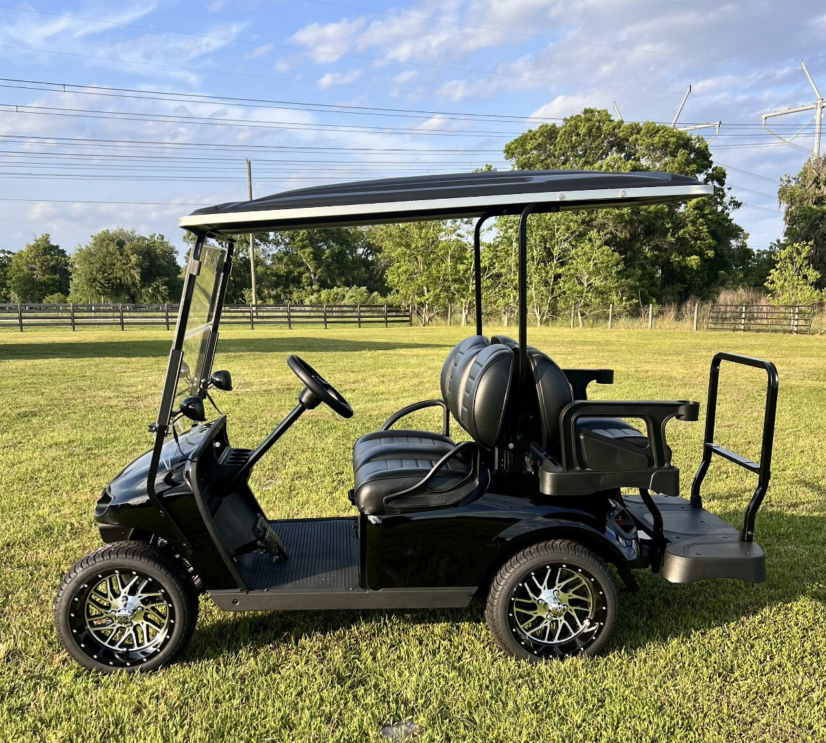 Used 2025 EZGO TXT Gas Golf Cart - Black