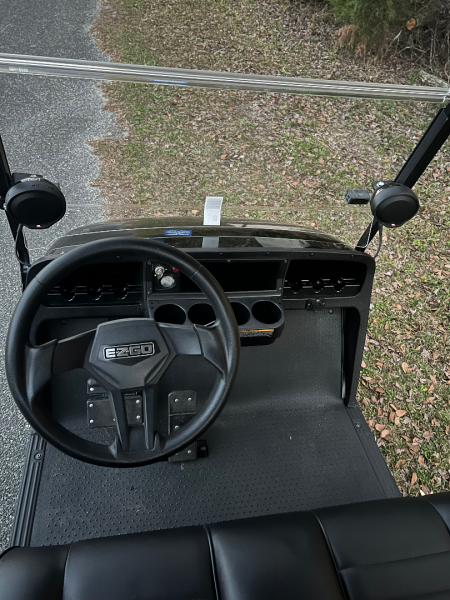 Used 2025 EZGO TXT Gas Golf Cart - Black