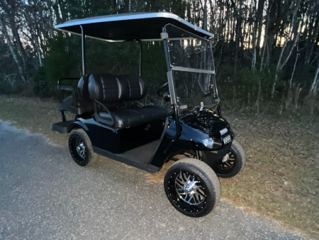 Used 2025 EZGO TXT Gas Golf Cart - Black