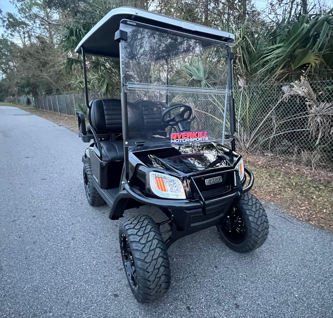 Used 2025 EZGO TXT Gas Golf Cart - Lifted Black