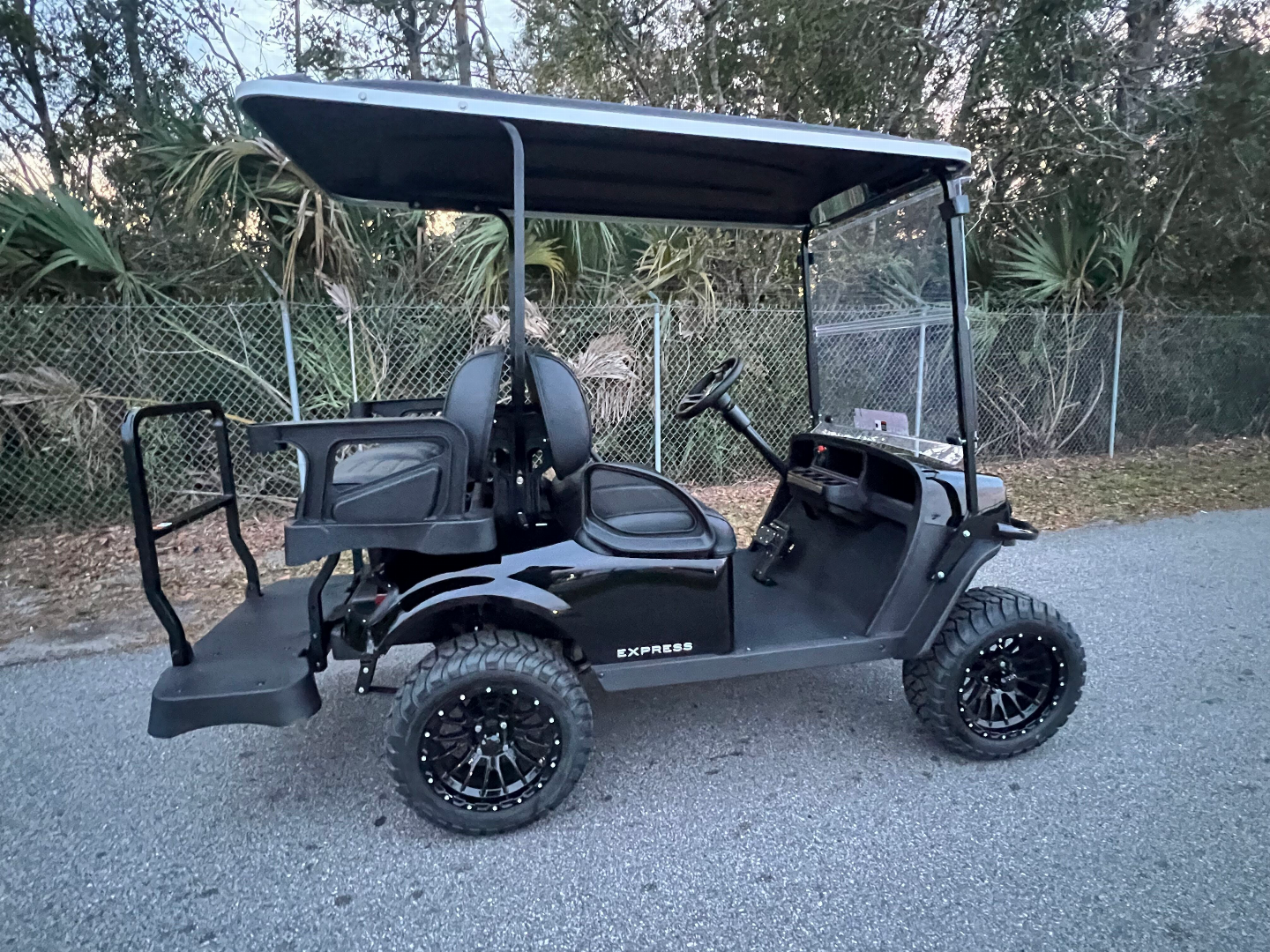 Used 2025 EZGO TXT Gas Golf Cart - Lifted Black