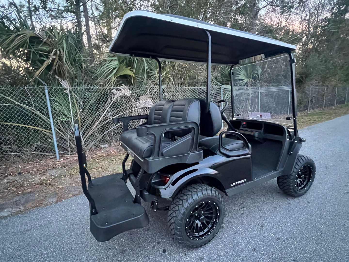 Used 2025 EZGO TXT Gas Golf Cart - Lifted Black