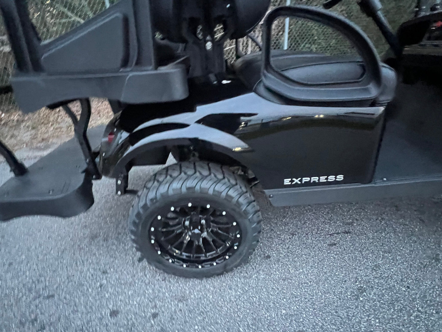 Used 2025 EZGO TXT Gas Golf Cart - Lifted Black