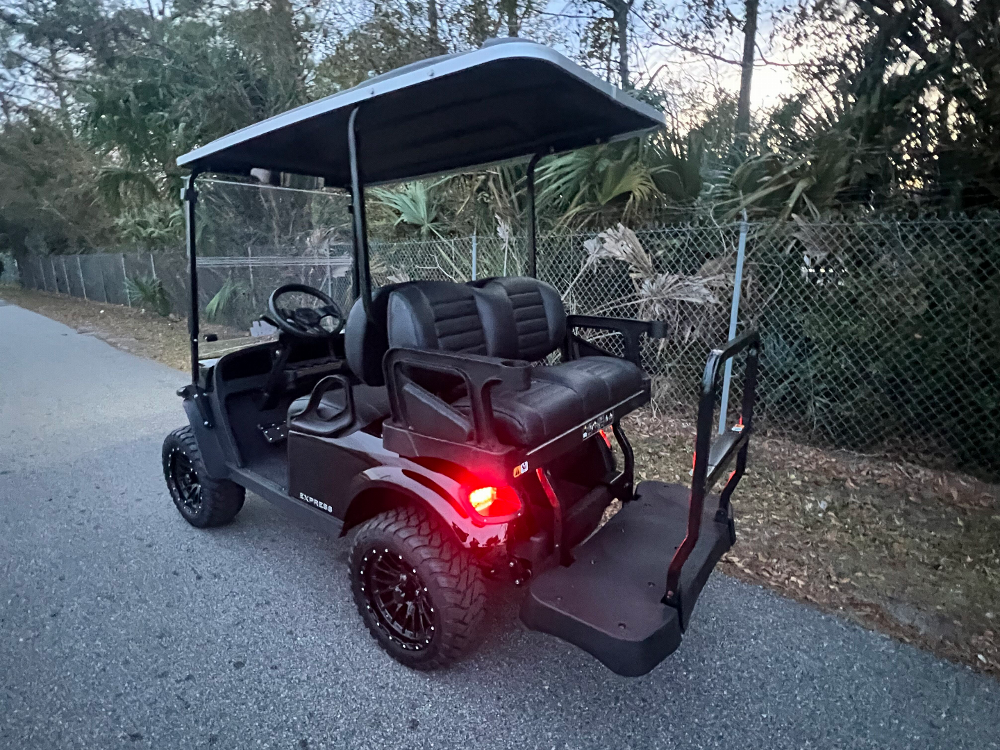 Used 2025 EZGO TXT Gas Golf Cart - Lifted Black