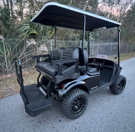 Used 2025 EZGO TXT Gas Golf Cart - Lifted Black