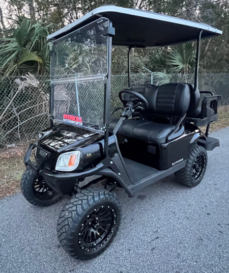 Used 2025 EZGO TXT Gas Golf Cart - Lifted Black