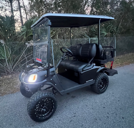 Used 2025 EZGO TXT Gas Golf Cart - Lifted Black