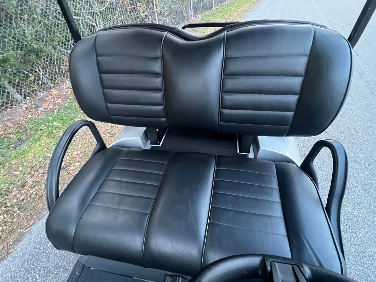 Used 2025 EZGO TXT Gas Golf Cart - Lifted Silver