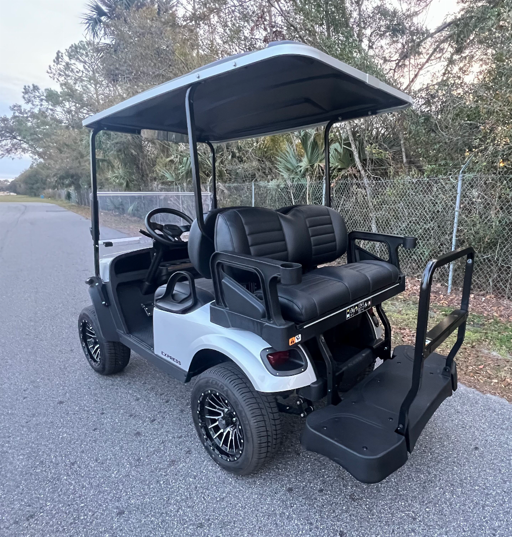 Used 2025 EZGO TXT Gas Golf Cart - Lifted Silver