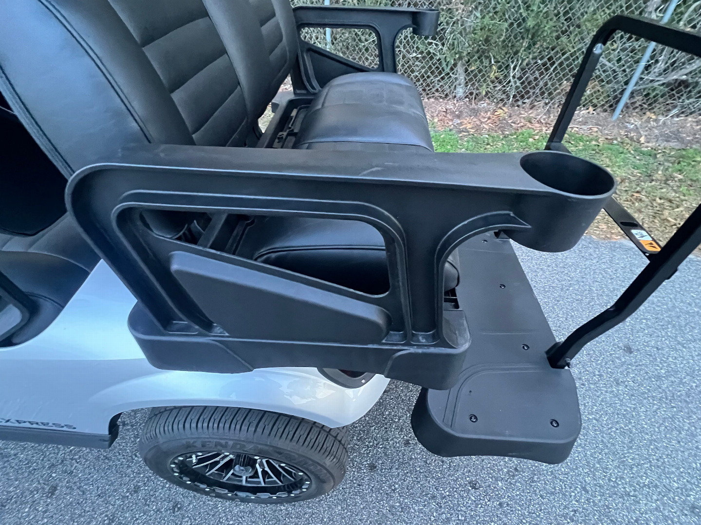 Used 2025 EZGO TXT Gas Golf Cart - Lifted Silver