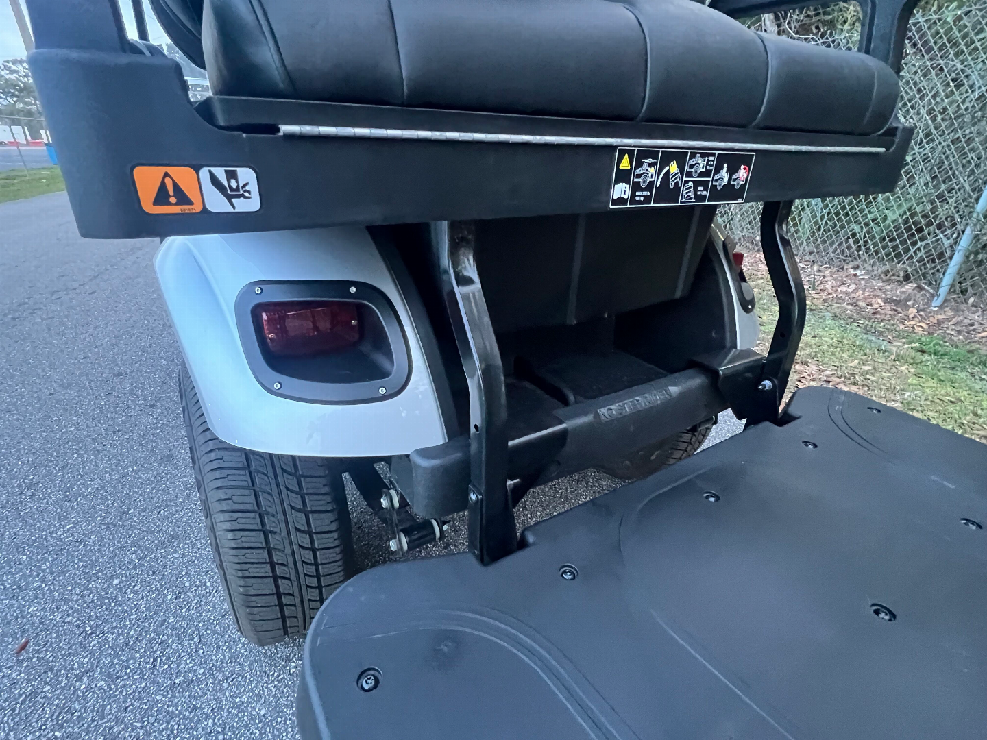 Used 2025 EZGO TXT Gas Golf Cart - Lifted Silver