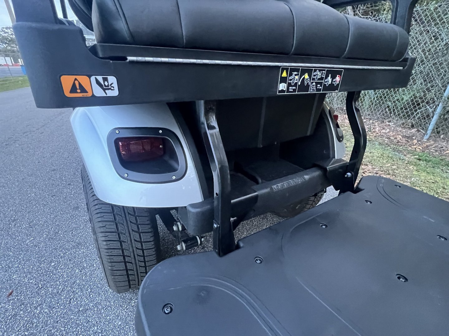 Used 2025 EZGO TXT Gas Golf Cart - Lifted Silver