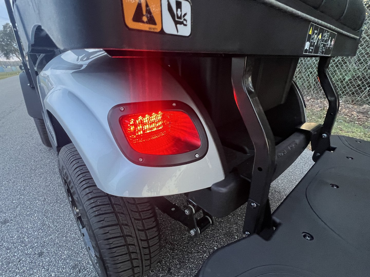 Used 2025 EZGO TXT Gas Golf Cart - Lifted Silver