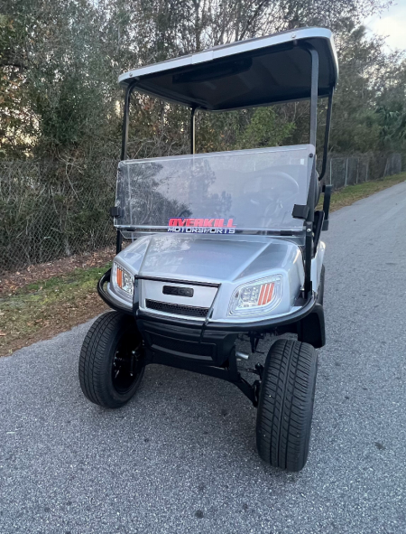 Used 2025 EZGO TXT Gas Golf Cart - Lifted Silver