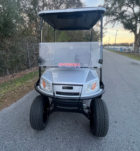Used 2025 EZGO TXT Gas Golf Cart - Lifted Silver