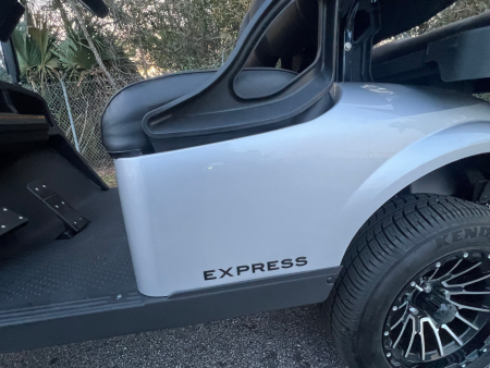 Used 2025 EZGO TXT Gas Golf Cart - Lifted Silver