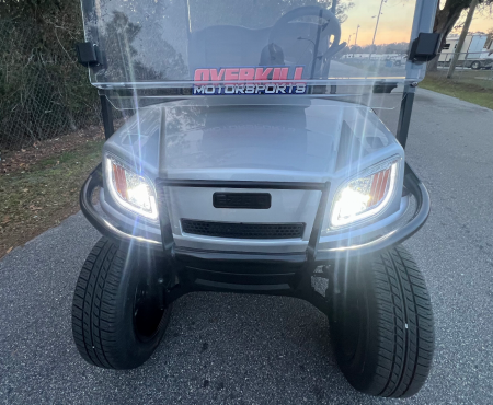 Used 2025 EZGO TXT Gas Golf Cart - Lifted Silver