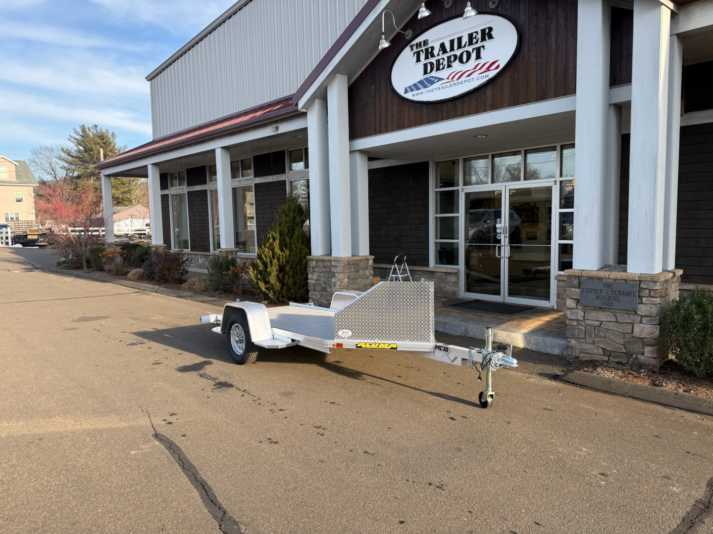 New ALUMA 4′ X 10’6″ 1-PLACE MOTORCYCLE TRAILER 2K