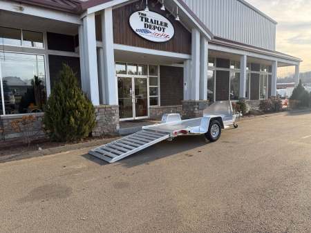 New ALUMA 4′ X 10’6″ 1-PLACE MOTORCYCLE TRAILER 2K