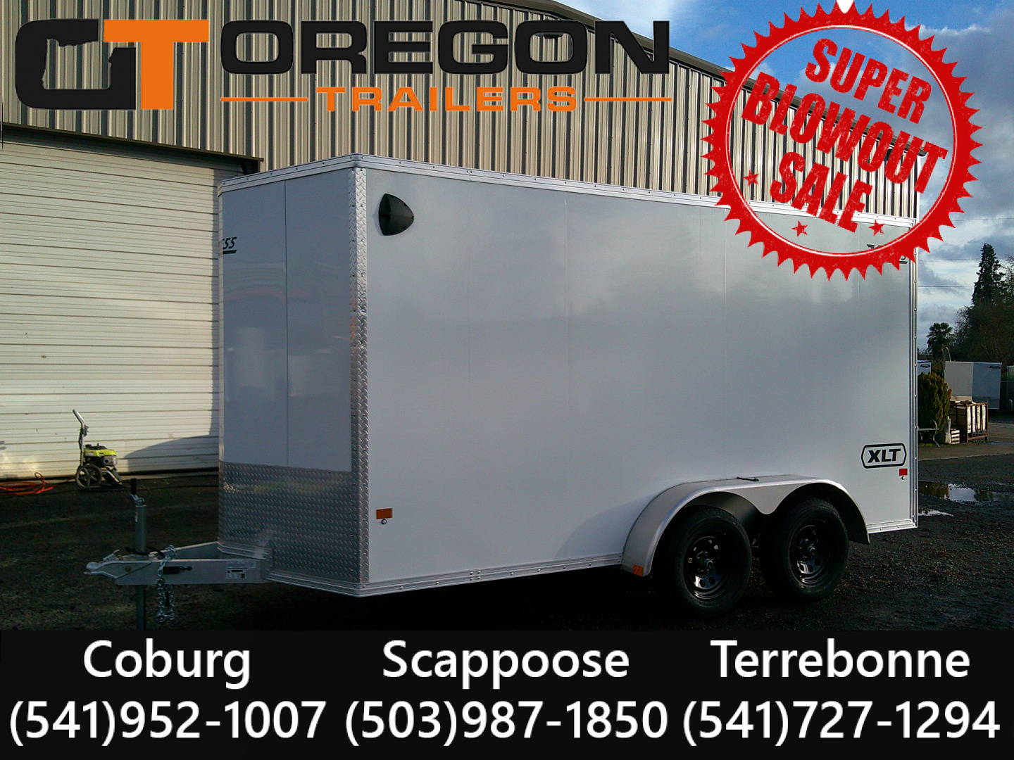 New 2026 ALCOM Aluminum 7x14 7K Cargo / Enclosed Trailer