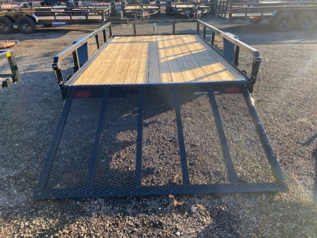 New 7x12 Single Axle 3K Tube Top Utility Trailer