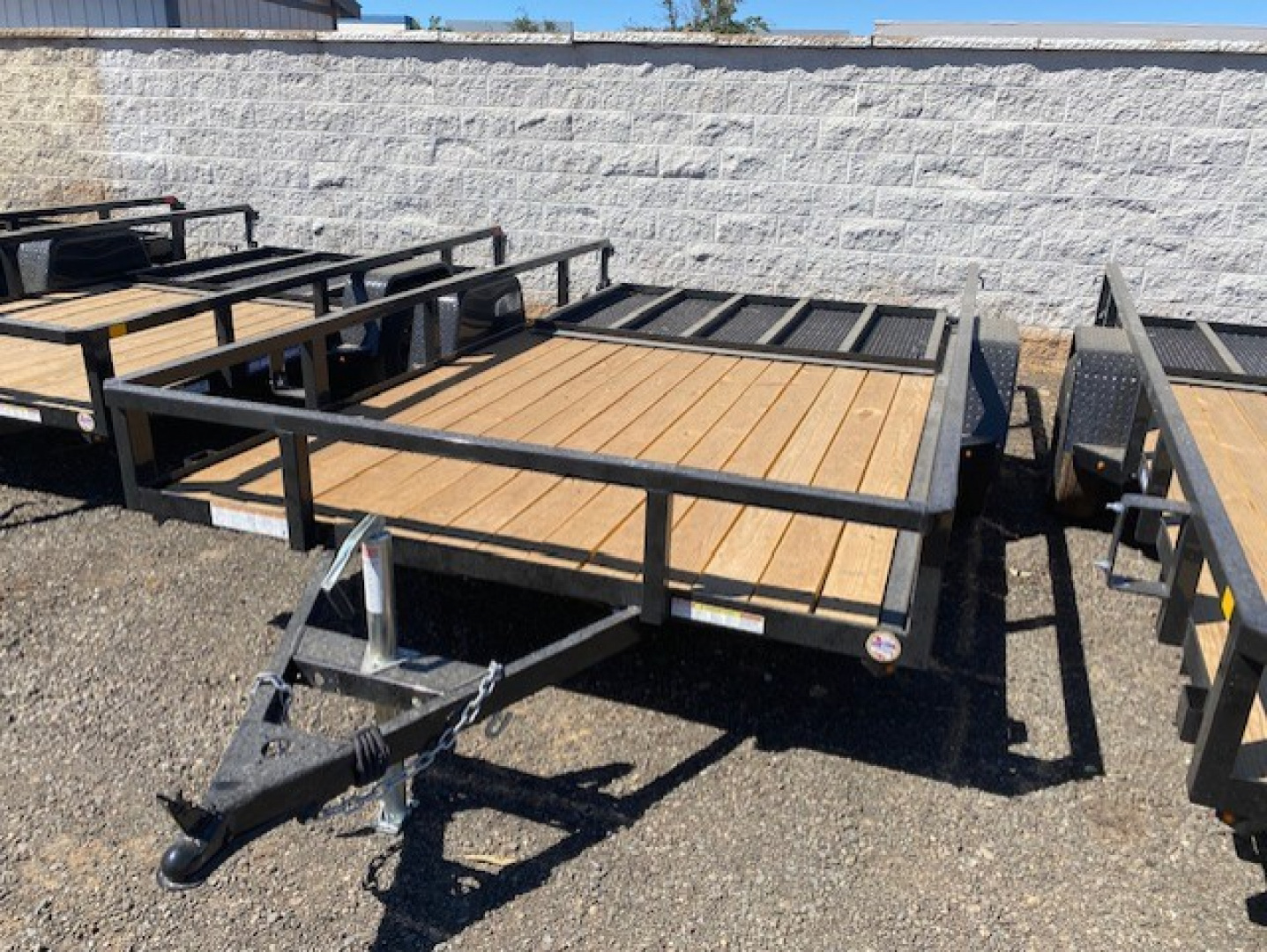 New 7x12 Single Axle 3K Tube Top Utility Trailer