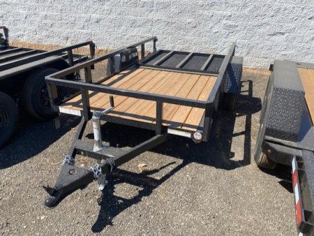 New 5x10 Single Axle 3K Tube Top Utility