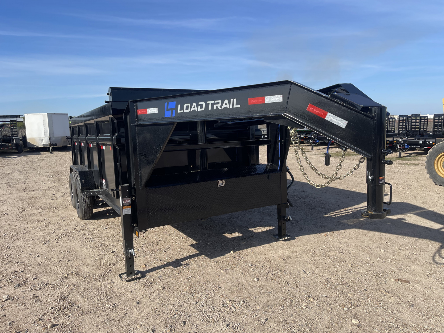 New 2026 Load Trail 83X16 GOOSNECK 4' SIDES Dump Trailer