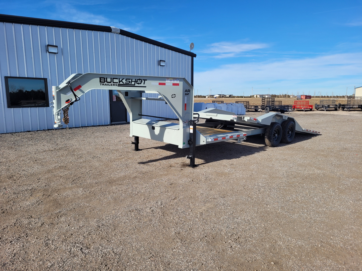 New 2026 Buckshot 102" x 24' Gooseneck Tilt Trailer