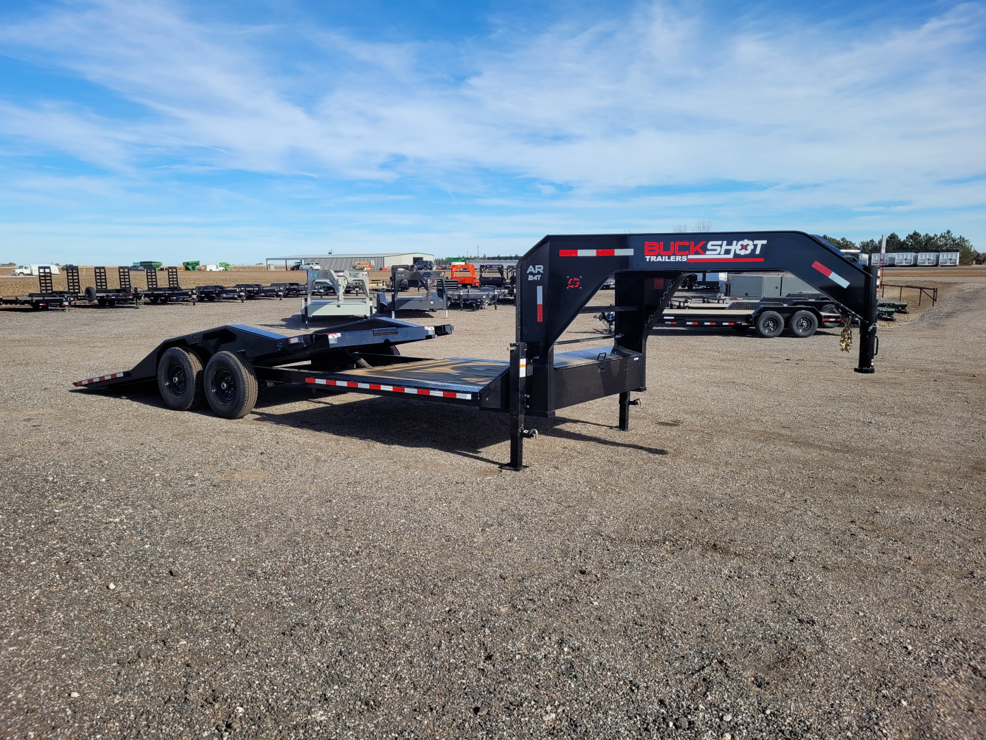 New 2026 Buckshot 102" x 24' Gooseneck Tilt Trailer