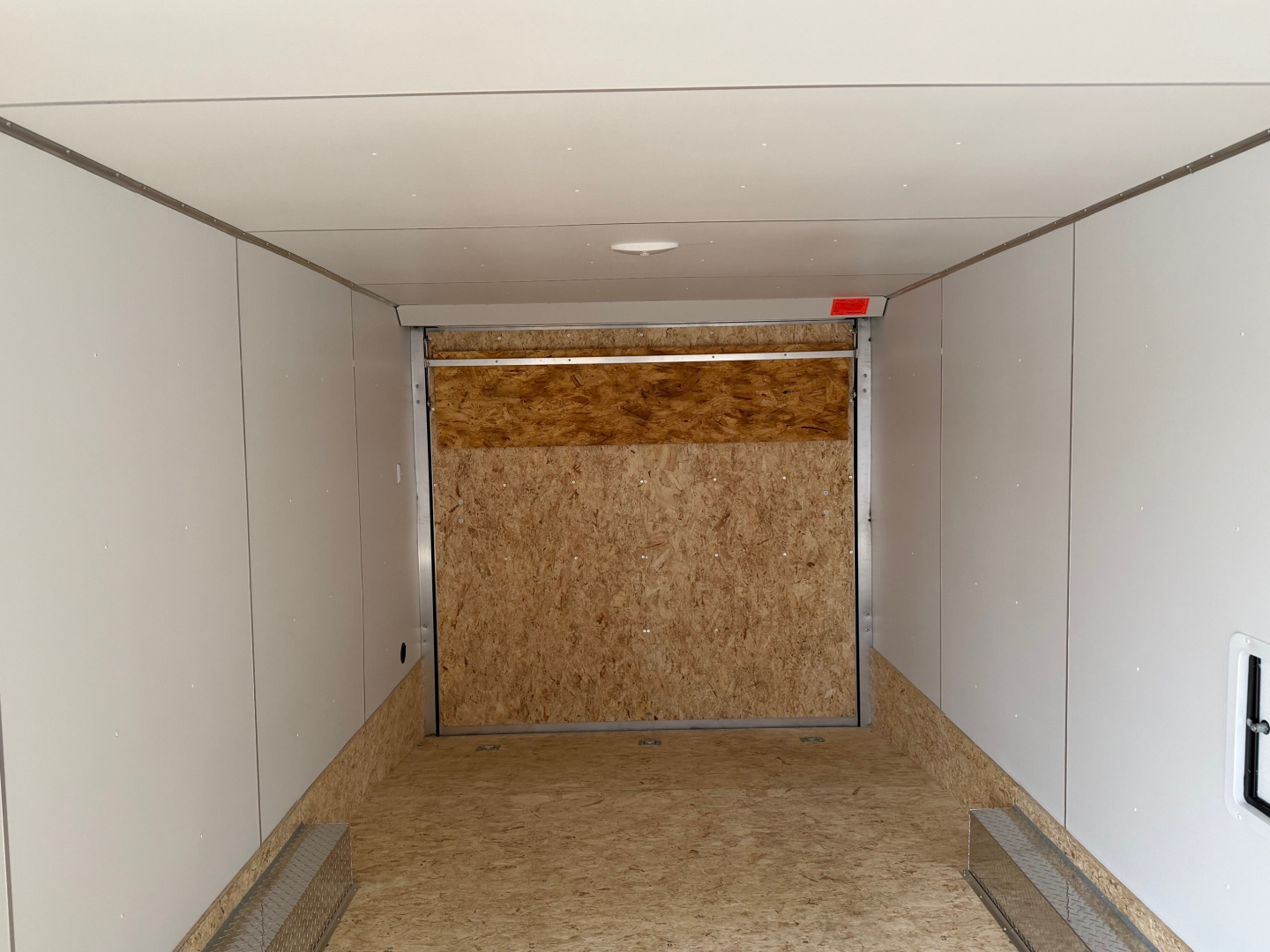 New 2026 Lightning 8.5 x 24 ( 8.5 X 27 ) Enclosed All Aluminum Combo Car Hauler with FRONT Ramp 10K GVW 7ft Interior Height - Black Out Package