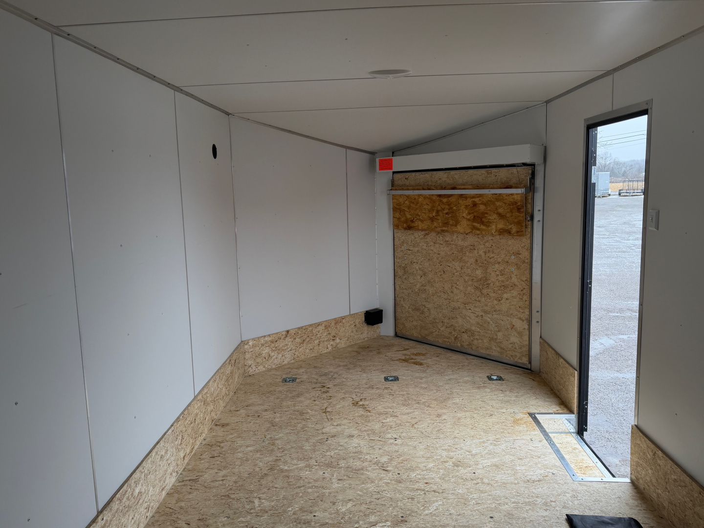 New 2026 Lightning 8.5 x 24 ( 8.5 X 27 ) Enclosed All Aluminum Combo Car Hauler with FRONT Ramp 10K GVW 7ft Interior Height - Black Out Package