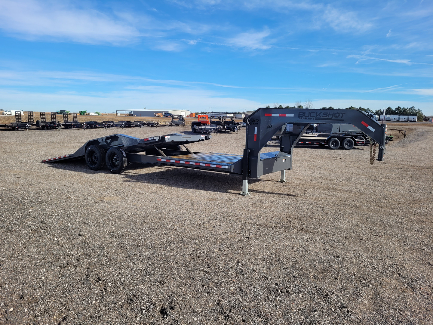New 2026 Buckshot 102" x 26' Gooseneck Tilt Trailer W/8K Axles