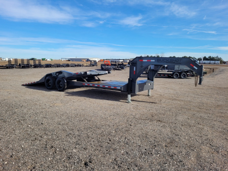 New 2026 Buckshot 102" x 26' Gooseneck Tilt Trailer W/8K Axles