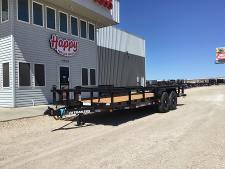 New 2026 PJ 83 x20' Angle Pipetop Trailer – P8