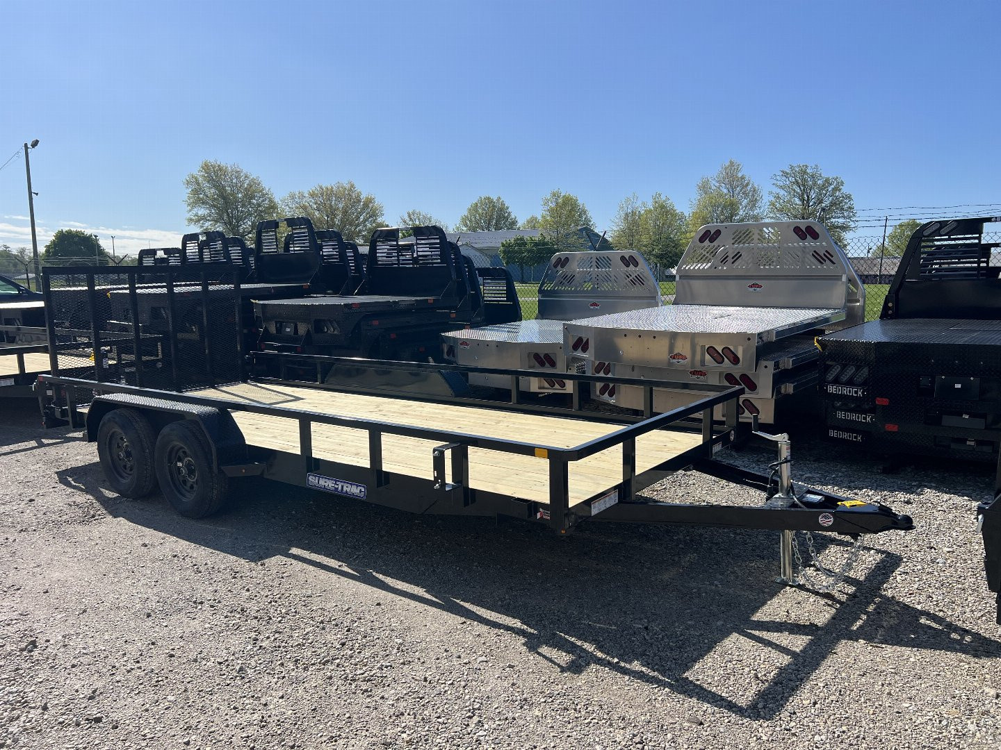 New 2026 Sure-Trac 7X18 TUBE TOP 7K Utility Trailer