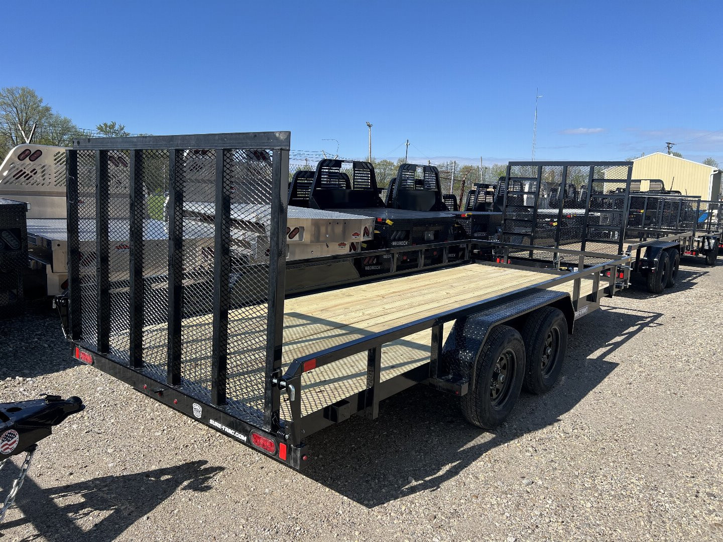 New 2026 Sure-Trac 7X18 TUBE TOP 7K Utility Trailer