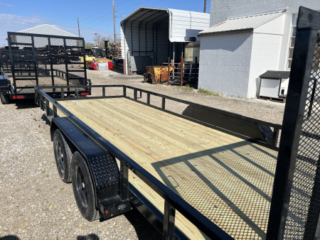 New 2026 Sure-Trac 7X18 TUBE TOP 7K Utility Trailer