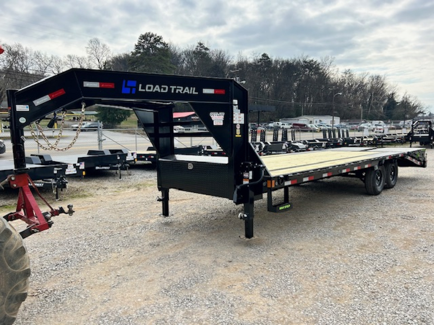 New 2026 Load Trail 102x25 14k w/raised neck Equipment Trailer