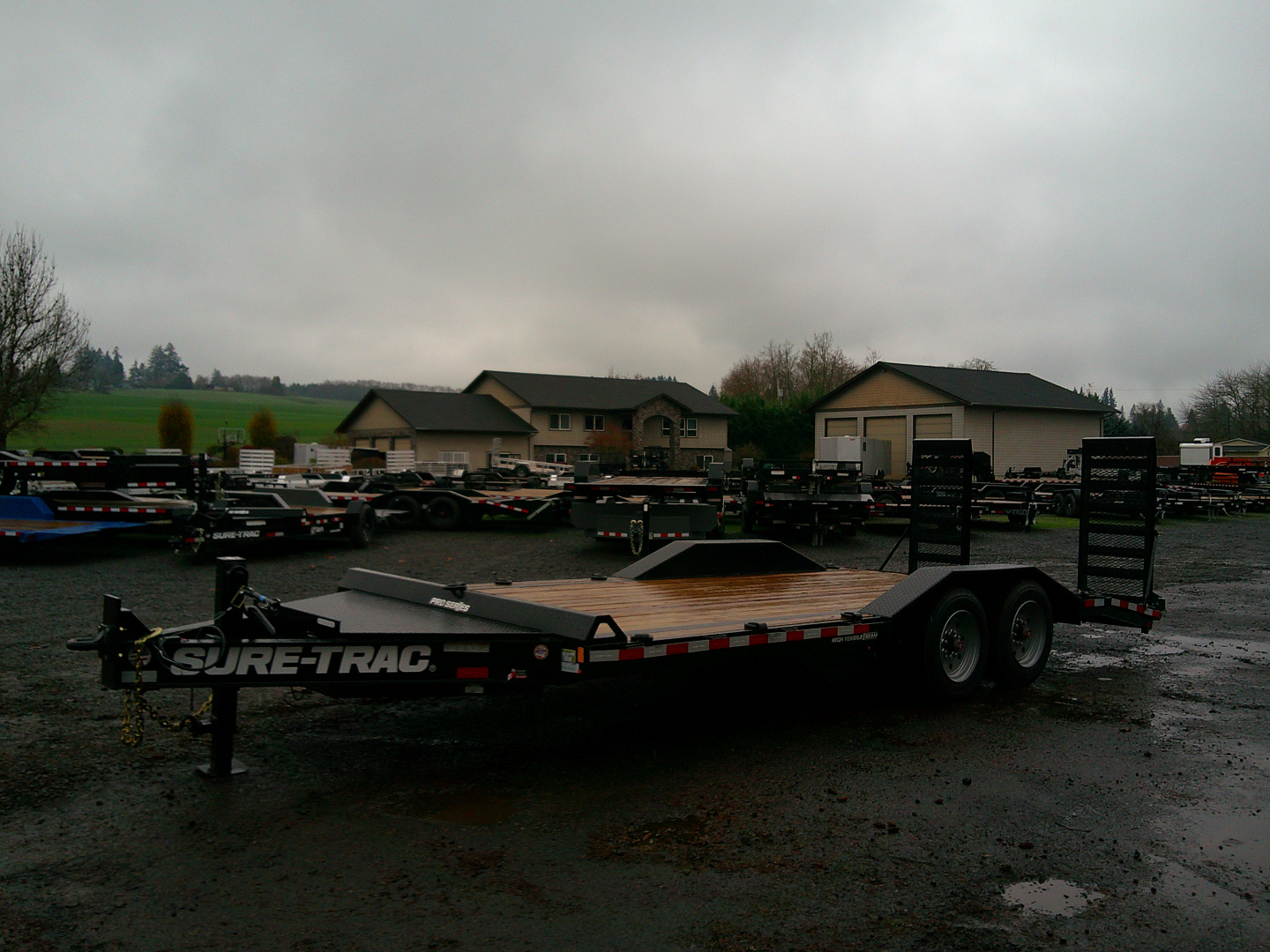 New 2026 Sure-Trac 17.6 GVWR D/O fender Equipment Trailer