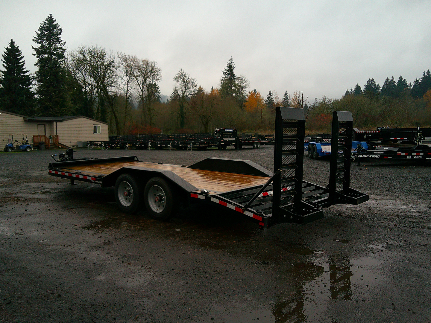 New 2026 Sure-Trac 17.6 GVWR D/O fender Equipment Trailer