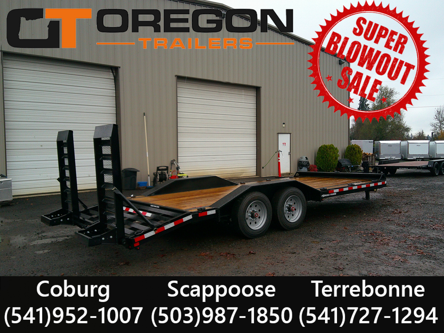 New 2026 Sure-Trac 17.6 GVWR D/O fender Equipment Trailer