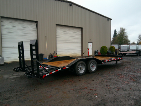 New 2026 Sure-Trac 17.6 GVWR D/O fender Equipment Trailer