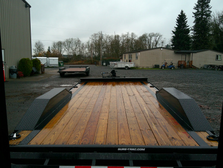 New 2026 Sure-Trac 17.6 GVWR D/O fender Equipment Trailer