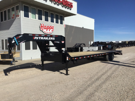 New 2026 PJ 102”x32’ Quest Gooseneck Flatbed w/ Singles – LQ